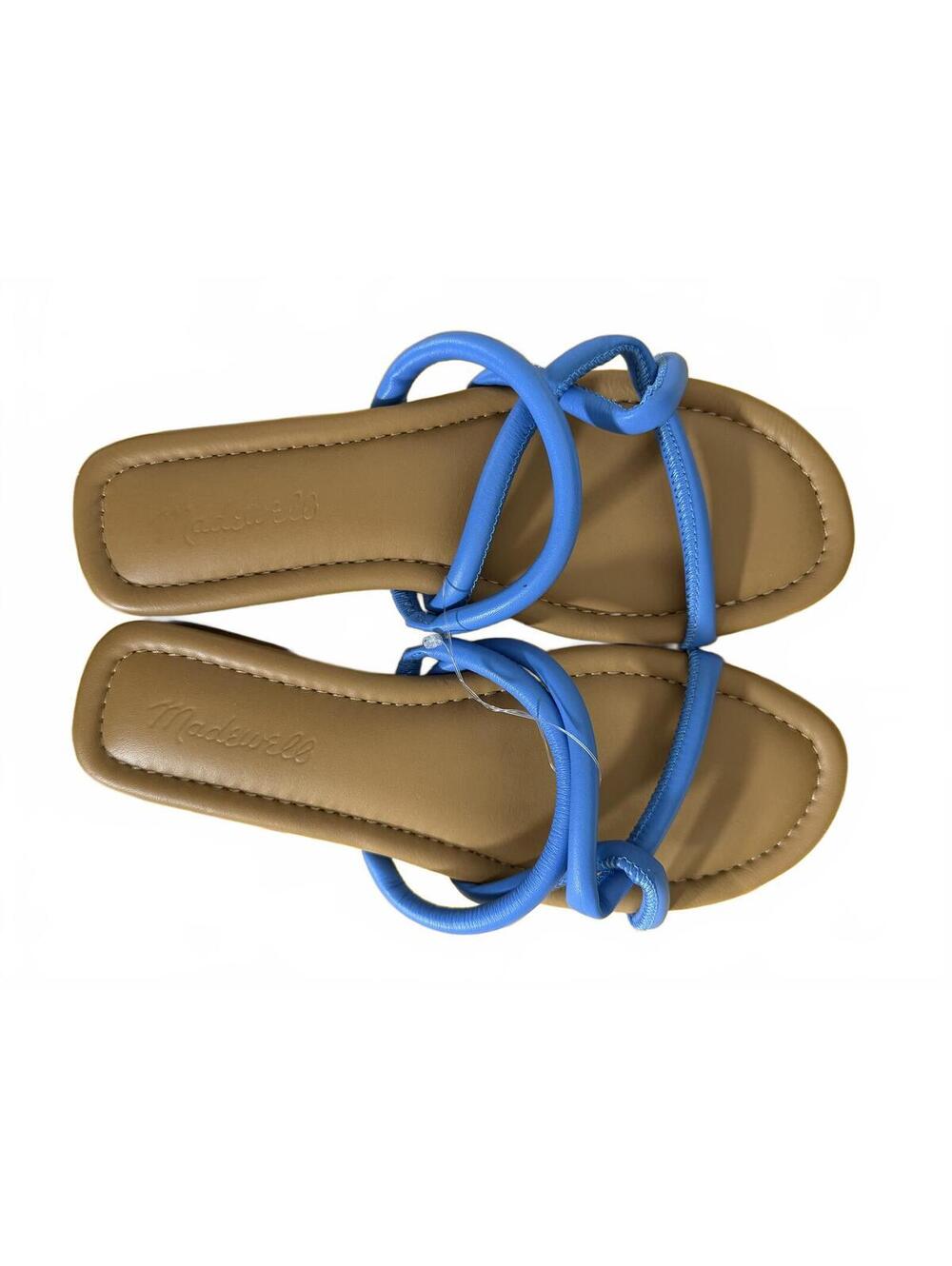 Madewell The Amel Slide‎ Sandal in Ornamental Blue Size 7